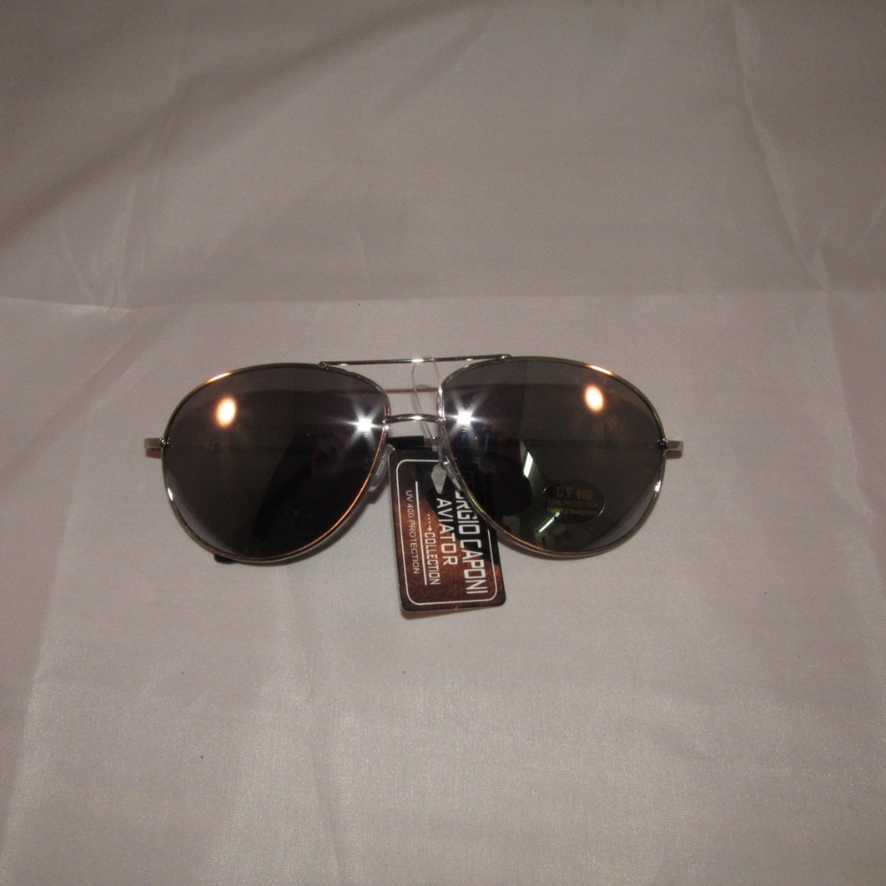 Mirror Aviator Style Sunglasses Metal Frame